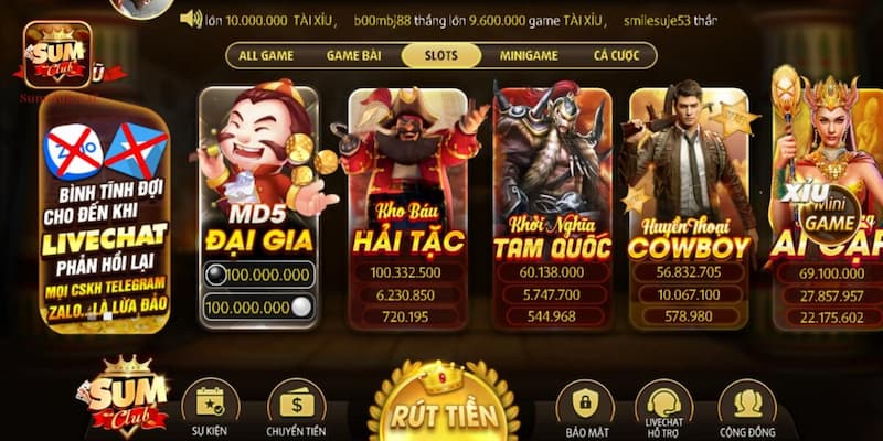 Giới thiệu Sumclub - Sân Chơi Cá Cược Ăn Khách Nhất 3 Giao diện cổng game được đánh giá cao